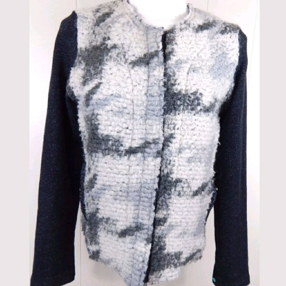 Dolan Anthropologie Plaid Knit Sweater Jacket